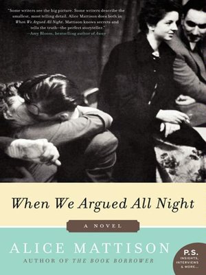 cover image of When We Argued All Night